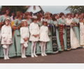 Bild: Archiv FFW Kleinschwand
Festdamen und Festmädchen beim 100-jährigen Gründungsjubiläum 1975.