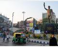 Bild: Bikas Das/AP/dpa
Die Statue von Lionel Messi in Kalkutta soll wieder abgebaut werden. (Archivbild)