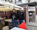 Bild: Petra Hartl
Tamara Troglauer und Lukas Schwab vom Rossini kümmern sich auch heuer wieder um den Englischen Garten beim Altstadtfest.