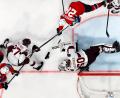 Bild: Anthony Anex/KEYSTONE/dpa
Norwegen steht erstmals im Halbfinale einer Eishockey-WM.