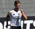 Bild: Federico Gambarini/dpa
DFB-Kapitän Joshua Kimmich trainiert im Camp der Nationalmannschaft.