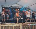 Bild: jr
Spielten erstmals in der Region: Die neunköpfige Band "Blechstreet-Boys" aus dem Bamberger Raum. Sie begeisterte am Freitagabend rund eintausend Besucher auf dem Feuerwehrfest in Liebenstein.