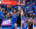 Bild: Nate Billings/AP/dpa
Isaiah Hartenstein konnte das Aus der Thunder nicht verhindern.