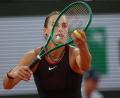 Bild: Aurelien Morissard/AP/dpa
Aryna Sabalenka war gegen Osaka hochkonzentriert.