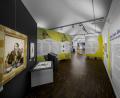 Bild: Marcus Rebmann
Verschiedene Selbstbildnisse Prechtls im Eingangsbereich der Sonderausstellung.