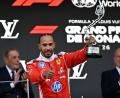 Bild: Philippe Magoni/AP/dpa
Lewis Hamilton stellte in Monaco den Podiumsrekord von Ayrton Senna ein.