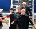 Bild: Federico Gambarini/dpa
DFB-Präsident Neuendorf und Sportdirektor Völler wollen in Mexiko einen Spendenscheck übergeben.
