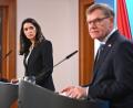 Bild: Elisa Schu/dpa
Außenminister Johann Wadephul (CDU) äußert sich bei einer Pressekonferenz mit seiner ungarischen Kollegin Anita Orbán auch zum Vorgehen Israels im Westjordanland und möglichen neuen Sanktionen.