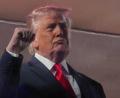 Bild: Mark Schiefelbein/AP/dpa
Trump demonstriert Macht.