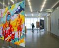 Bild: Soeren Stache/dpa
Die Ausstellung „Tausendmal Berlin. Die Sammlung der Nationalgalerie im Hamburger Bahnhof“ zeigt rund 70 Werke von mehr als 50 Künstlerinnen und Künstlern, darunter Gemälde, Zeichnungen, Skulpturen und Fotografien.