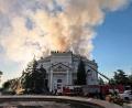Bild: Uncredited/Sevastopol mayor Mikhail Razvozhaev telegram channel/AP/dpa
In Sewastopol traf ein ukrainischer Drohnenangriff ein Geschichtsmuseum.