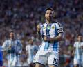 Bild: Butch Dill/FR111446 AP/AP/dpa
Er ist bereit für die WM: Superstar Lionel Messi.