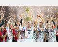 Bild: Marius Becker/dpa
Feierten 2025 den Titel in der Champions League: Die Handballer des SC Magdeburg. (Archivbild)