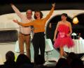 Bild: Florian Wein / OVIGO Theater
Darsteller des Musicals „Blind Date“ bei einer Aufführung.