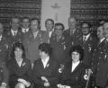 Archivbild: Archiv Gudrun Arnold - BRK
Festakt des BRK Wiesau im Jahr 1976. Vorne links: Der damalige Bereitschaftsleiter Karl Wolfrum. Hintere Reihe (5. von links): Der damalige Bereitschaftsarzt Dr. Helmut Huber.