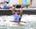 Bild: Christian Kolbert/Kolbert-Press/dpa
Ricarda Funk siegt beim Heim-Weltcup in Augsburg im Kajak. (Archivbild)