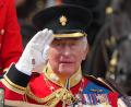 Bild: Kirsty Wigglesworth/AP/dpa
Die Geburtstagsparade findet jedes Jahr zu Ehren des britischen Monarchen statt.