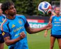 Bild: Mike Stewart/AP/dpa
Lamine Yamal im Training Spaniens. (Archivbild)