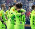 Bild: Marius Becker/dpa
Die Füchse-Spieler waren nach der Final-Niederlage gegen den FC Barcelona enttäuscht.