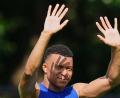 Bild: Martin Meissner/AP/dpa
Neuer Torjubel bei Frankreichs Superstar Kylian Mbappé ?