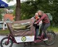 Bild: Piet Gürtler
Ob für den Transport von großen Einkäufen, schweren Dingen oder Kindern: Den Lastenradverleih „pack mAS!“ gibt es auch in Sulzbach-Rosenberg.