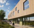 Bild: Architektengesellschaft Pure-Gruppe
In Sulzbach-Rosenberg entsteht einer barrierefreie Förderstätte: So soll das neue Gebäude von der Frontseite aussehen.