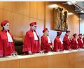Bild: Uli Deck/dpa
Der zweite Senat verhandelt eine Organklage der Grünen-Fraktion im Bundestag. (Archivbild)