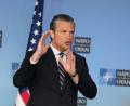 Bild: Virginia Mayo/AP/dpa
US-Verteidigungsminister Pete Hegseth findet klare Worte.