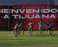 Bild: Gregory Bull/AP/dpa
Die Mannschaft des Iran trainiert in Mexiko.