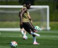 Bild: Abbie Parr/AP/dpa
Ist im Training dabei: Alphonso Davies.
