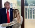 Bild: Evelyn Hockstein/Pool Reuters/AP/dpa
Donald Trump legte im Streit mit der italienischen Regierungschefin nach, Meloni konterte. (Archivfoto)