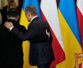 Bild: Radek Pietruszka/PAP/dpa
Polens Regierungschef Tusk muss bei der Wiederaufbaukonferenz auf Selenskyj verzichten. (Archivbild)