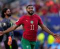 Bild: Frank Franklin II/AP/dpa
Ismael Saibari schoss bei der WM bisher alle Tore Marokkos. (Archivbild)
