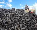 Archivbild: Estato Umweltservice
Altreifen bei Estato in Weiden-West. Das ATU-Unternehmen gibt das Recycling-Geschäft nun ab.