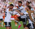 Bild: Jan Woitas/dpa
Die deutsche Nationalmannschaft steht bereits als Gruppensieger der Gruppe E fest.