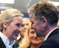 Bild: Sören Stache/dpa-Pool/dpa
Von den einstigen Flügelkämpfen in der AfD ist heute nicht mehr viel zu spüren. Etliche frühere Führungspersönlichkeiten haben die Partei seither verlassen. (Archivfoto)