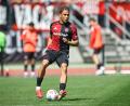 Bild: Daniel Karmann/dpa
Vorige Saison von Augsburg nach Nürnberg verliehen und künftig in Bielefeld: Henri Koudossou. (Archivbild)