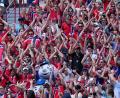Bild: Frank Franklin II/AP/dpa
Die Tribünen sind in norwegischer Hand.