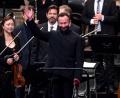 Bild: Fabian Sommer/dpa
Die Berliner Philharmoniker spielen am Samstagabend in der Waldbühne. (Archivbild)