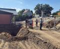 Bild: Jürgen Masching
Im Umfeld der Schule gehen die Baumaßnahmen in Pressath gut voran und sind aktuell noch im Zeitplan.