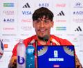 Bild: Martin Meissner/AP/dpa
Paraguays Kapitän Gustavo Gómez hat über das Spiel gegen Deutschland gesprochen.