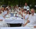 Bild: Josef Rosner
Beim Mitterteicher Diner en Blanc am Sonntagabend im Stadtpark kleideten sich alle in weiß – auch Bürgermeister Stefan Grillmeier (stehend).