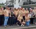 Bild: Anni Priebe
In einheitlichen Poloshirts präsentiert sich die Gruppe aus Neustadt am Kulm beim Neustadt-Treffen in Bergneustadt.