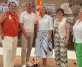 Bild: Martina Weiß
Standortleiterin Tina Faltenbacher (von links), Bürgermeister Jürgen Meyer, stellvertretende Neustädter Landrätin Andrea Lang, stellvertretende Standortleiterin Martina Weiß und stellvertretende Tirschenreuther Landrätin Irmgard Zintl freuen sich über die gelungene Jubiläumsfeier.