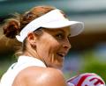 Bild: Frank Molter/dpa
Tatjana Maria freut sich in Wimbledon auf ihre Zweitrunden-Partie.