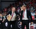 Bild: Daniel Löb/dpa
Co-Trainer Arne Woltmann (l) folgt seinem Chefcoach Anton Gavel nach München. (Archivbild)