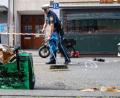 Bild: Lennart Preiss/dpa
Polizisten und Rettungskräfte rückten zum Ort des Geschehens aus. (Symbolbild)
