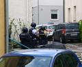 Bild: Karsten Schmalz/KS-Images/dpa
Die Polizei war mit zahlreichen Kräften am Ort.