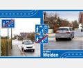 Bildmontage: Marina Gube
Wer in einem verkehrsberuhigten Bereich, einer sogenannten Spielstraße, wohnt, beobachtet des Öfteren Autofahrer, die zu schnell fahren.