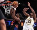 Bild: Yuki Iwamura/AP/dpa
NBA-Champion Ariel Hukporti wechselt von den Knicks nach Philadelphia. (Archivbild)